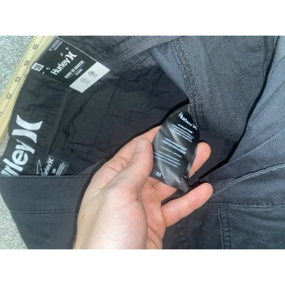 Hurley CTN Twill Walk Shorts Mens 38 Black Chino 9